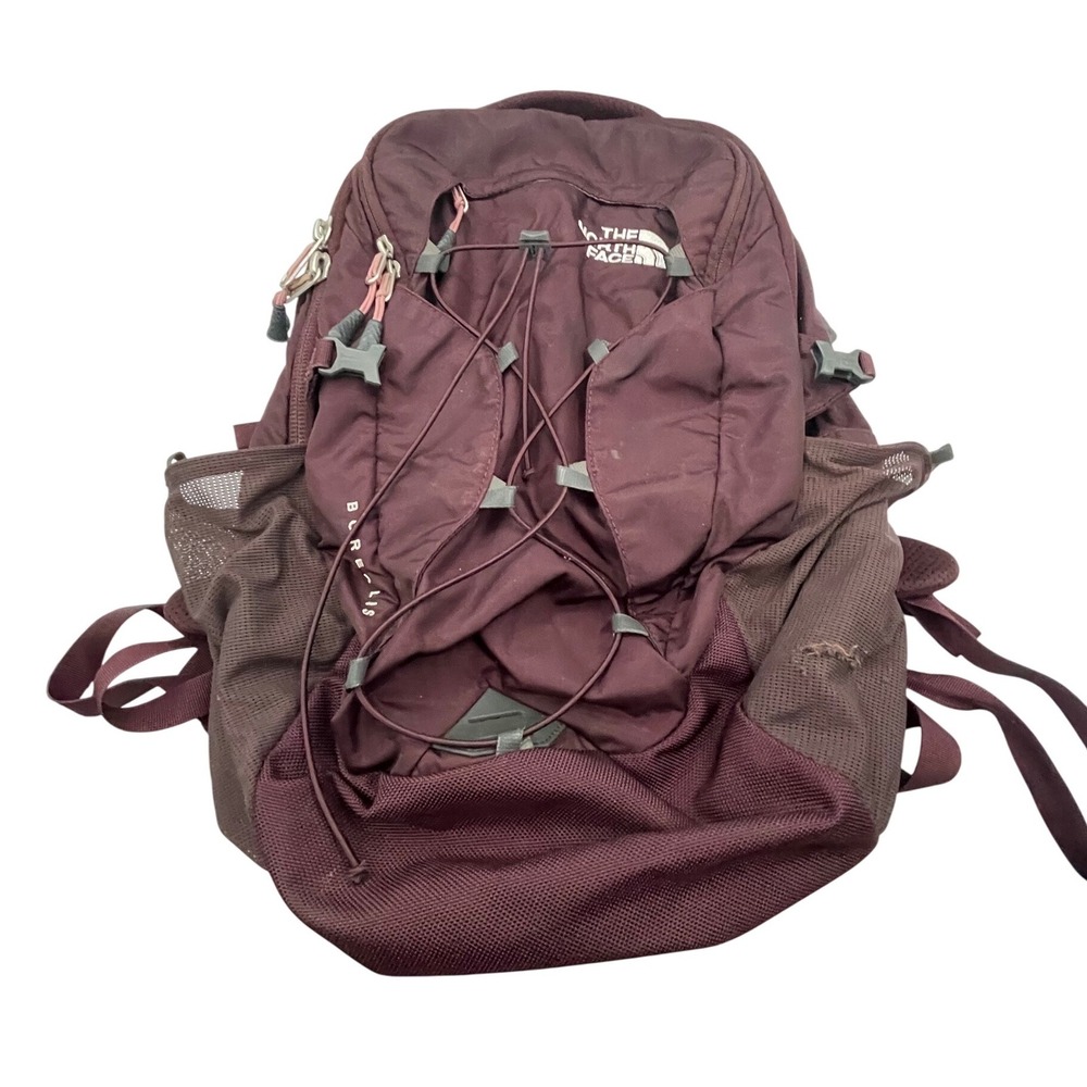 The North Face Borealis Backpack Burgundy FlexVent Laptop Bag Hiking Daypack